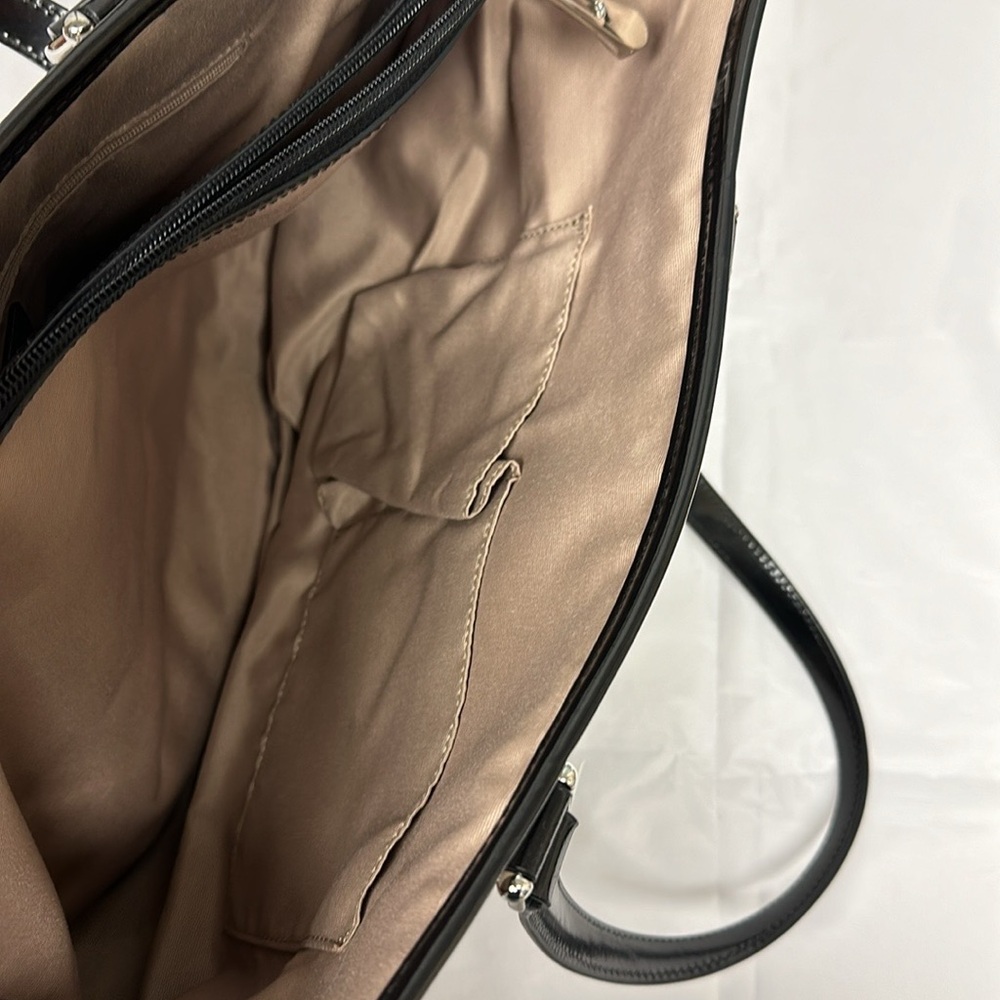 Burberry Beige and Black Checkered Tote - Picture 8 of 9